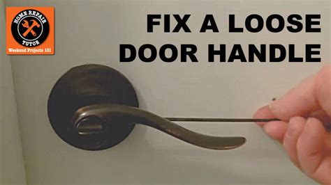 How To Fix A Loose Door Handle Youtube