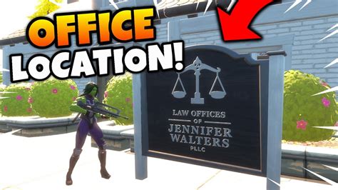 It is a law office owned by jennifer walters. Fortnite JENNIFER WALTERS OFFICE Location Guide - Fortnite ...