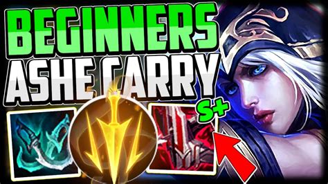How To Play Ashe ADC For Beginners CARRY Best Build Runes SEASON 13