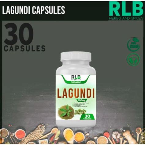 Organic Pure Natural Lagundi Capsules 30 Capsules Treatment Of Colds