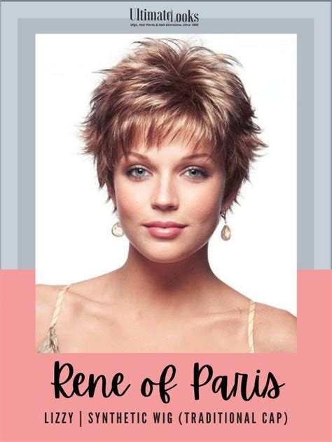 Lizzy Wig By Rene Of Paris Short Saucy With Razor Finished Layers Just Spike It Up And Go