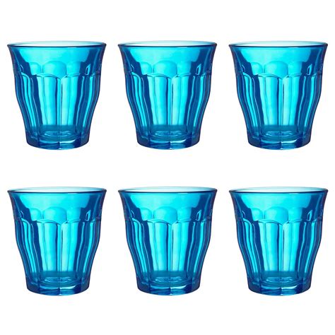 Duralex Picardie Coloured Glass Tumblers 250ml Set Of 6 Various Colours Ebay