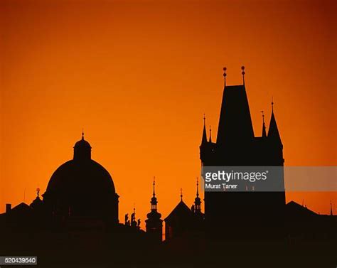 Old Town Prague Silhouette Photos And Premium High Res Pictures Getty