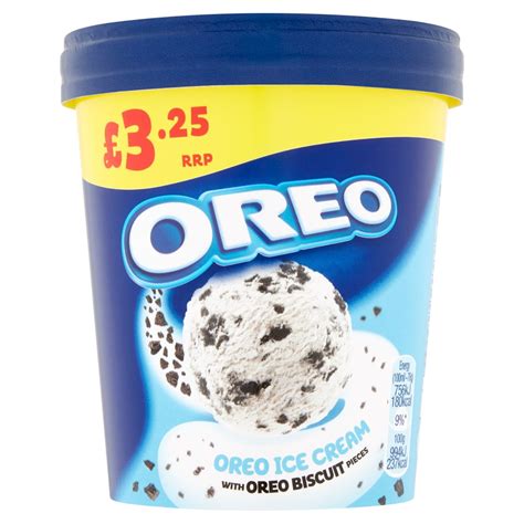 Now transfer the ice cream mixture into the cake tin or box of your choice. Oreo Ice Cream with Oreo Biscuit Pieces 480ml | Bestway ...