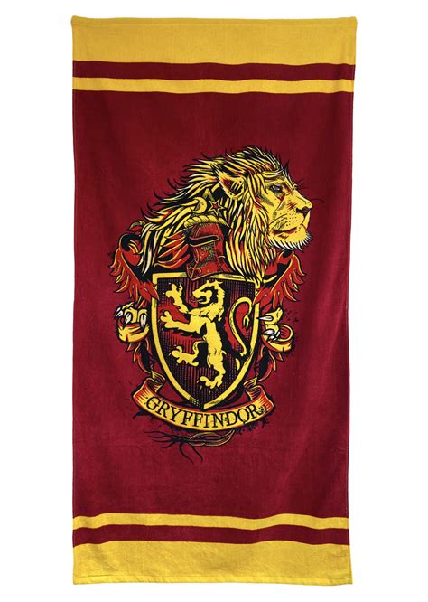 Gryffindor Lion Harry Potter Towel Groovy Uk