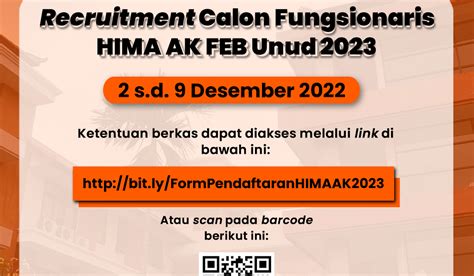Hima Akuntansi Feb Unud Recruitment Calon Fungsionaris Hima Ak Feb