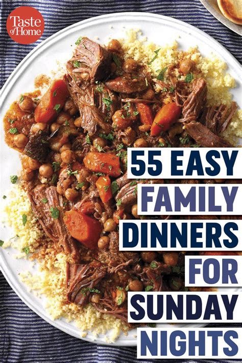 55 Simple Sunday Suppers To Try This Weekend Sunday Dinner Recipes