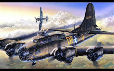 Aviation Art B 17 Flying Fortress Youtube