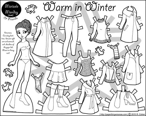 Marisole Monday Warm In Winter Paper Doll By Rachel Cohen Paper Thin