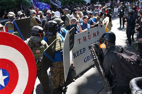 Right Wing Groups Clash With Portland Anti Police Protesters Mit