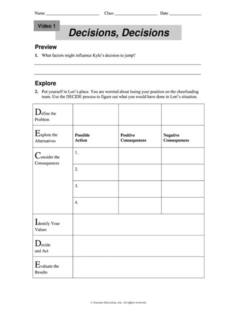 Decide Model Worksheet Fill Out And Sign Online Dochub