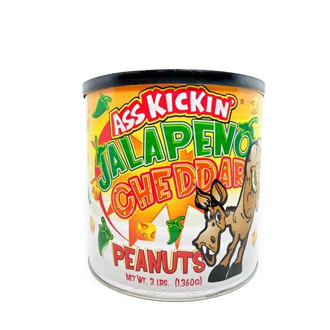 Ass Kickin Jalapeno Cheddar Peanuts 3lbs Chilly Chiles