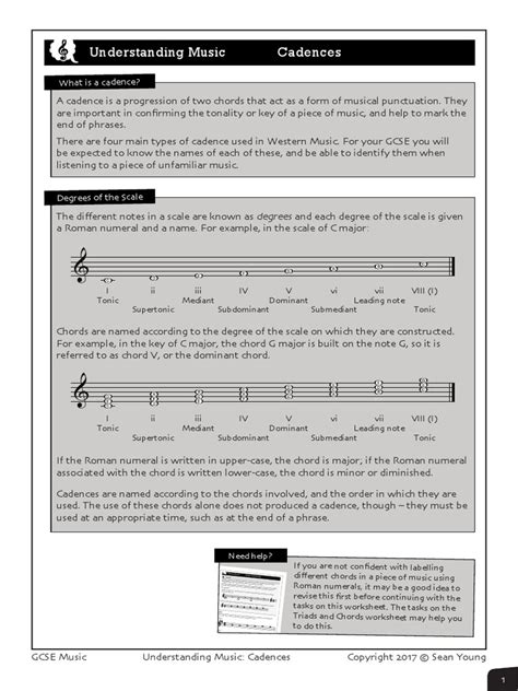 Understanding Music Cadences Pdf Chord Music Musical Techniques