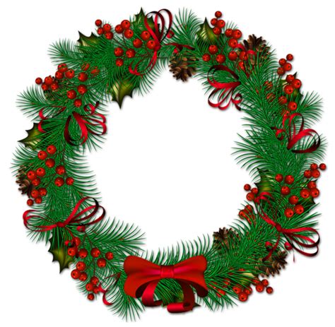 Christmas Wreath Png Transparent Image Download Size 600x587px