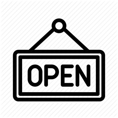 Open Sign Icon 264101 Free Icons Library