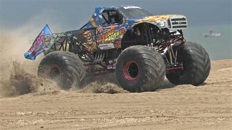 Stone Crusher Monster Truck Freestyle Monsters On The Beach 2013