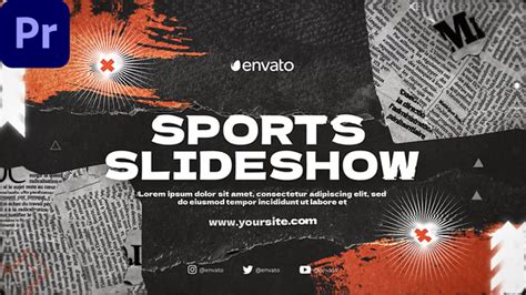 Sports Slideshow Mogrt Premiere Pro Templates Videohive