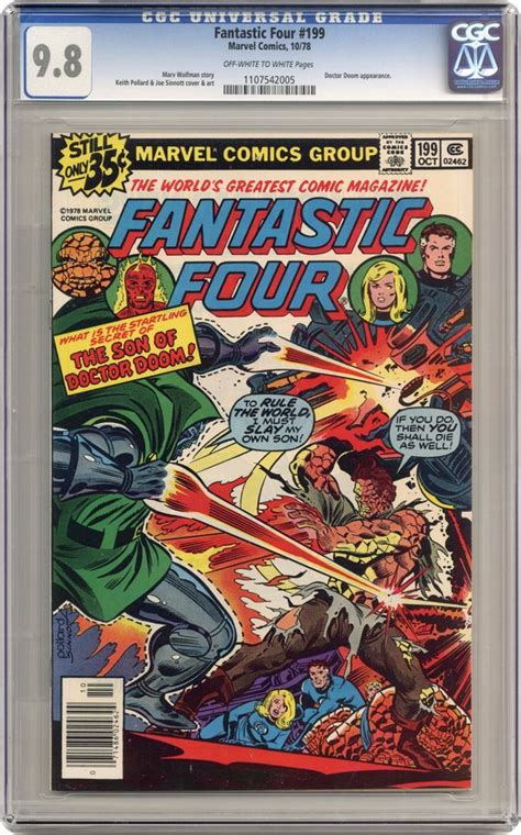 Fantastic Four 1961 1st Series 199 Cgc 98