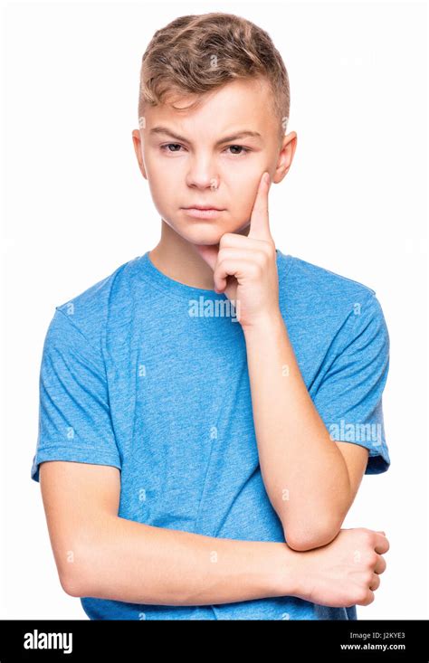 Emotional Portrait Of Teen Boy Stock Photo Alamy