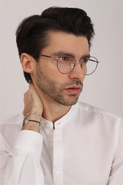 Silver Gold Eyeglass Frames Men Women With Non Prescription Etsy