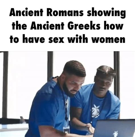 ancient romans showing the ancient greeks how to have sex with women