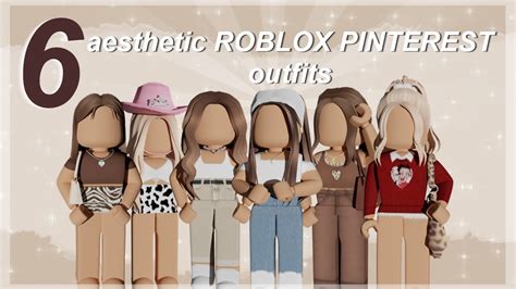 6 Aesthetic Roblox Outfits Pinterest Inspired W Codes And Links