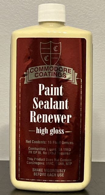 Commodore Coatings Paint Sealant Renewer 16 Oz High Gloss For Sale