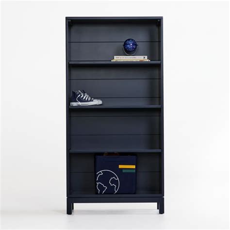 Parke Navy Blue Wood Kids Bookcase With Adjustable Shelves Reviews