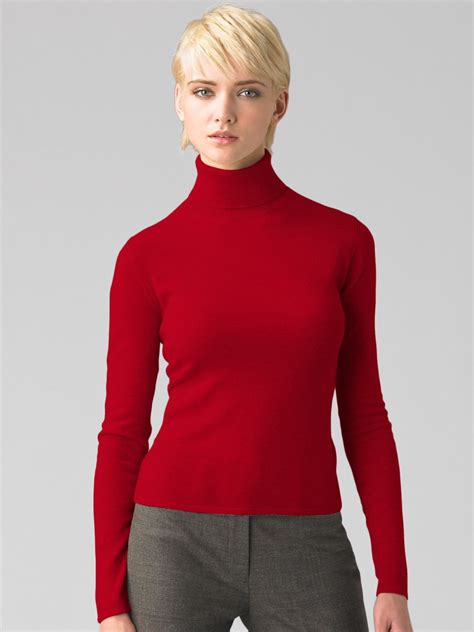 Tse Cashmere Turtleneck in Red | Lyst