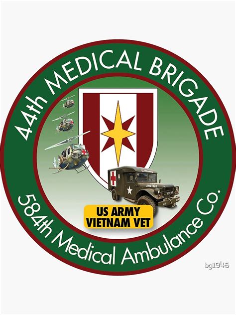 44th Medical Brigade Vietnam Logo Sticker For Sale By Bg1946 Redbubble