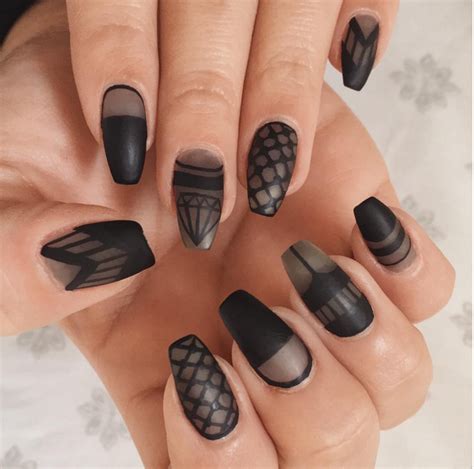 13 Geometric Nail Designs That Are Anything But Square Sheer Nails