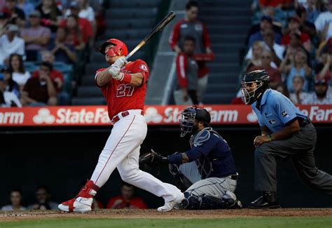 Trout Pujols Power Angels To 9 2 Victory Over Mariners