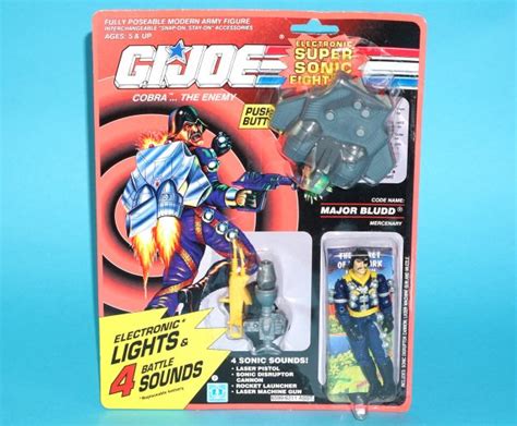1991 Gi Joe Super Sonic Fighters Major Bludd V2 Moc Mosc Us Card Hasbro