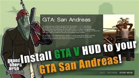 Tutorial How To Install Gta V Hud Ui Mod To Gta San Andreas Youtube