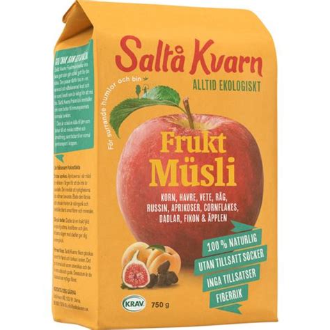 Handla Müsli Frukt Ekokrav 750 G Från Saltå Kvarn Online På Mathem