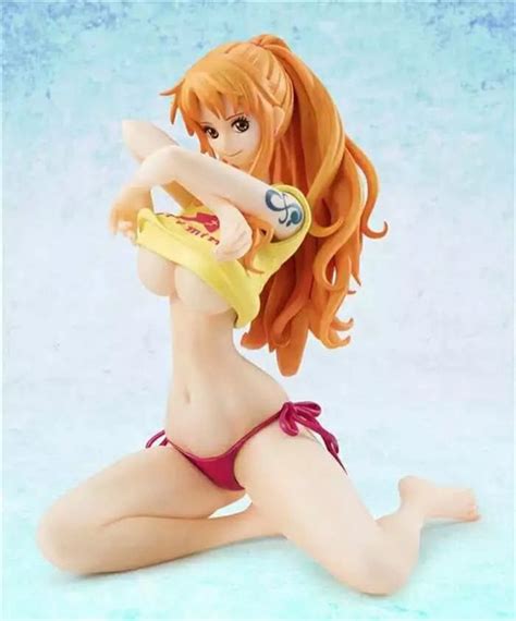 Anime One Piece Nami In Bikini Swimsuit Action Figure Model Toys 14cm Mh Sexy Girl Nami Bb Ver