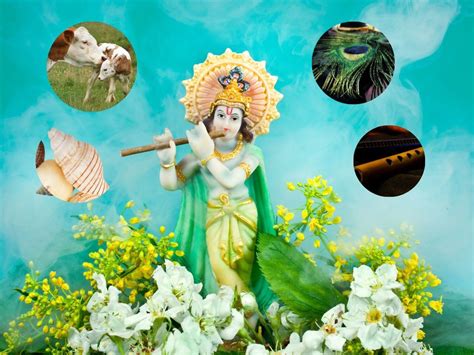 Lord Krishna Janmashtami 2022 Makhan Morpankh Flute Five Things Bring
