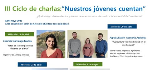 Iii Ciclo De Charlas Nuestros Jóvenes Cuentan Cea Itaca José