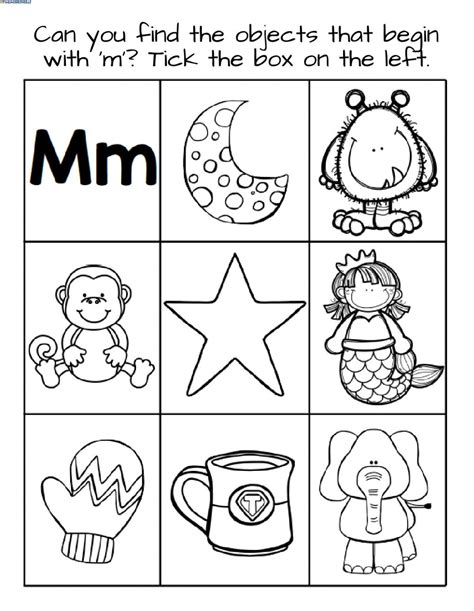 Letter M Interactive Worksheet