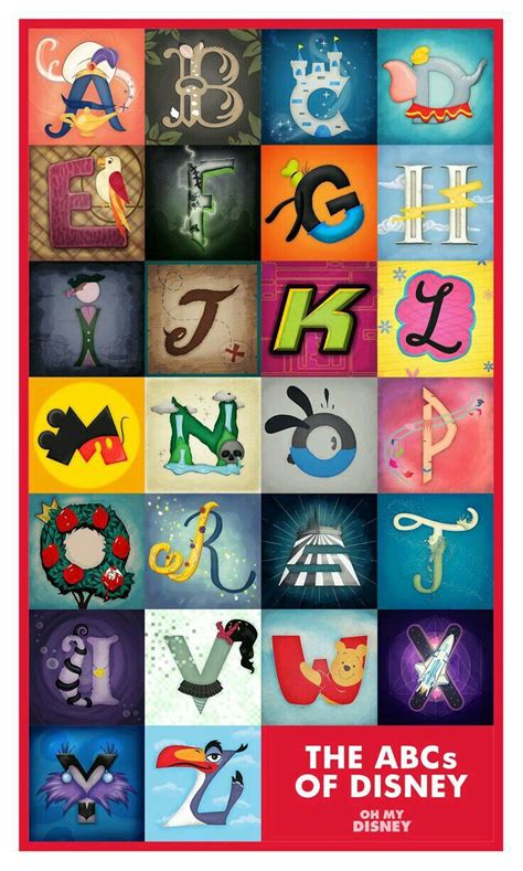 Disney Alphabet Disney Alphabet Disney Themed Classroom Disney Art