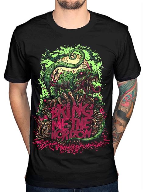Fashion Men T Shirt Free Shipping Bring Me The Horizon Dinosaur Mens