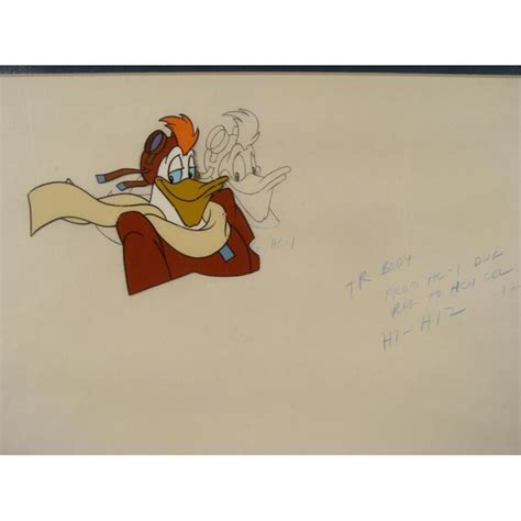 Ducktales Original Production Cel And Drawing Launchpad