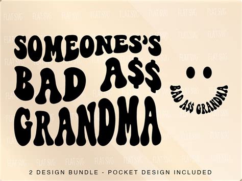 Someoness Bad Ass Grandma Svg Fine Ass Grandma Svg Trendy Etsy
