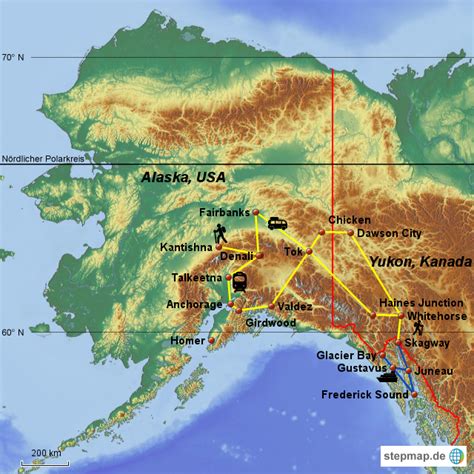 The american radio relay league (arrl) is the national association for amateur radio, connecting hams around the u.s. StepMap - Alaska - Yukon -3 - Landkarte für Nordamerika