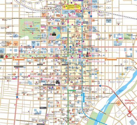 A full page google map showing the exact location of 27 tourist attractions in hokkaido. Sapporo Tourist Map Pdf