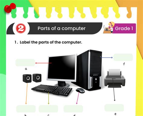 6 Free Printable Worksheets To Teach Parts Of A Computer To Class 1