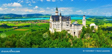 Neuschwanstein Castle In Summer Germany Stock Image Image Of