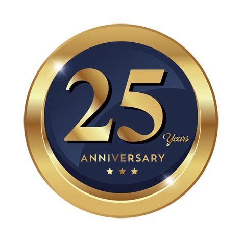 25th Anniversary Badge Logo Icon Png And Vector Badge Icon Badge