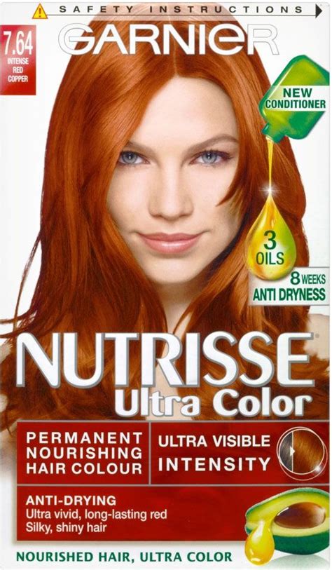 Garnier Hair Color Nutrisse Nourishing Creme 643 Light Natural Copper Ginger Snap Permanent