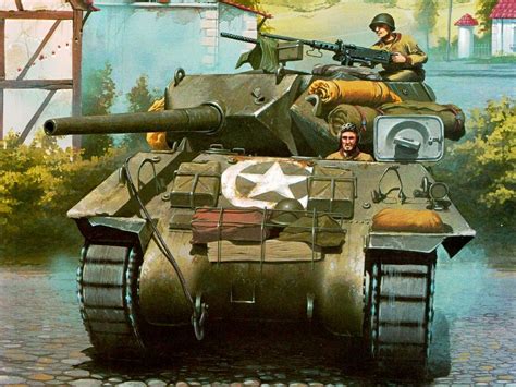 Pictures Tanks Painting Art Army